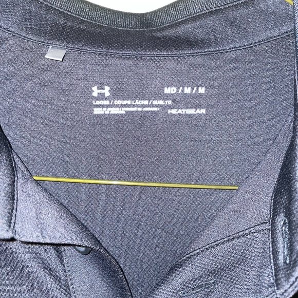 Black under Armour polo, Benedictine College branded in medium  - Picture 2 of 3